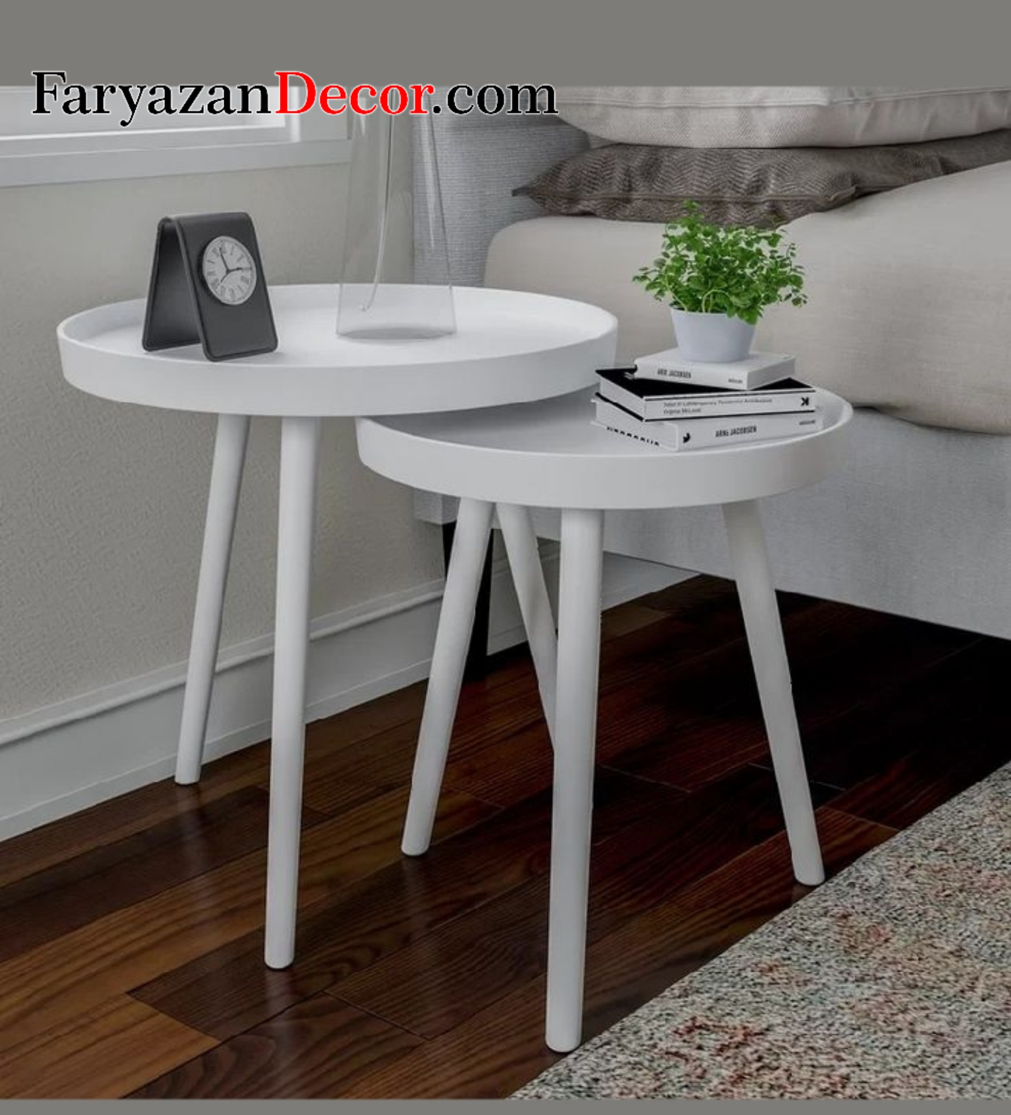 میز عسلی فریازان دکور مدل پایه بلند لبه دار 7 PhotoGrid 1629978075545