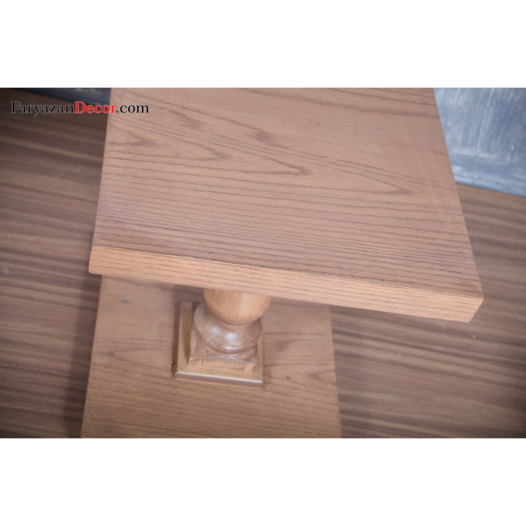 میز عسلی فریازان دکور مدل تک پایه انگلیسی یک عددی 2 میز عسلی تک پایه انگلیسی