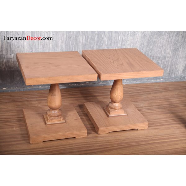 میز عسلی فریازان دکور مدل تک پایه انگلیسی یک عددی 18 میز عسلی تک پایه انگلیسی
