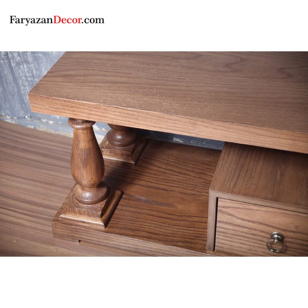 میز تی وی انگلیسی فریازان دکور چوب روکش چوب بلوط 29 میز تی وی چستر انگلیسی روکش چوب بلوط