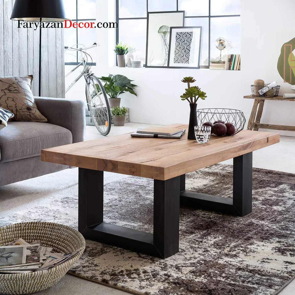 میز جلو مبلی فریازان دکورمدل FW17 1 1۳۳