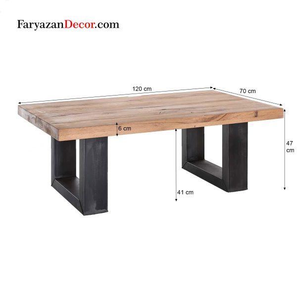 میز جلو مبلی فریازان دکورمدل FW17 5 1۳۵