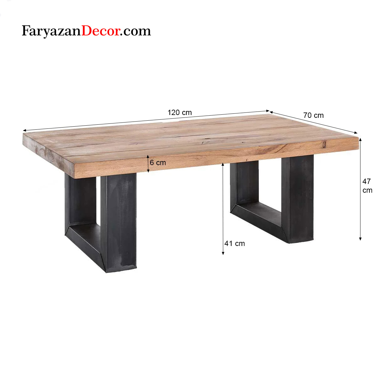 میز جلو مبلی فریازان دکورمدل FW17 3 1۳۵