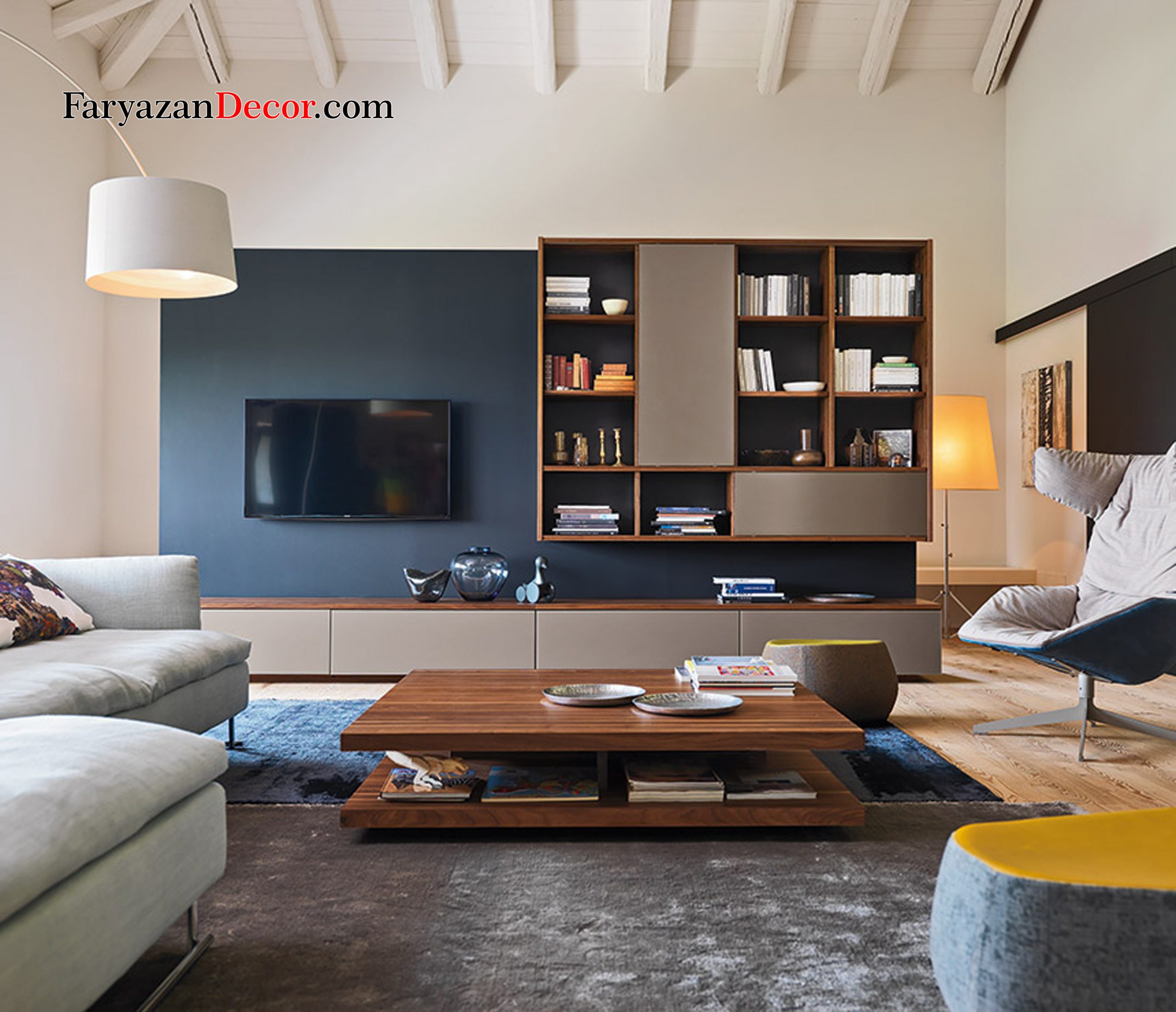 جلو مبلی فریازان دکور دو طبقه مدل H1 8 جلو مبلی فریازان دکور دو طبقه مدل H1