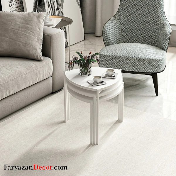 میز عسلی فریازان دکورسه تکه مدل FW26 43 میز عسلی فریازان دکورسه تکه مدل FW26