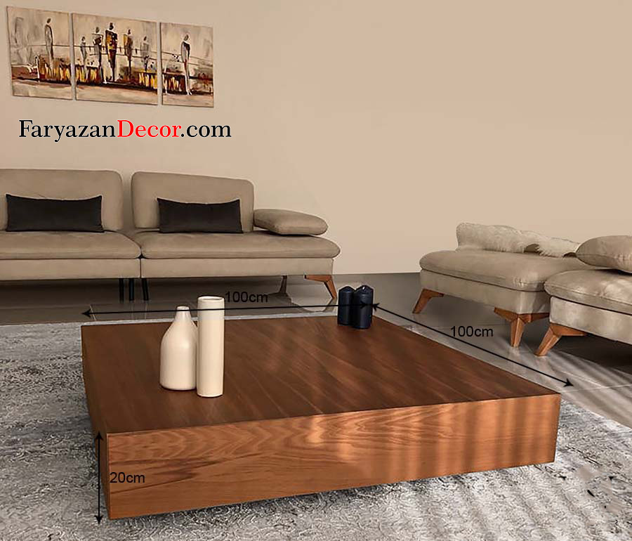 میز جلو مبلی فریازان دکور مدل box 2 faryazandecor1