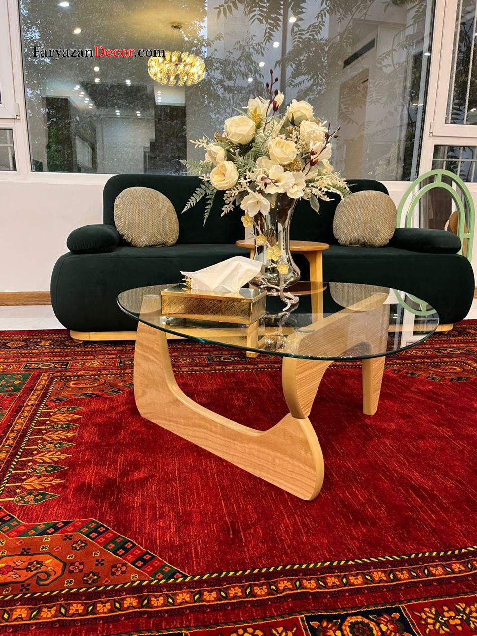 میز جلو مبلی فریازان دکور مدل struصفحه شیشه ای 21 عکس ارسالی مشتری گرامی