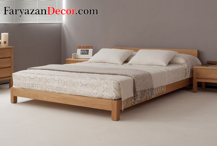 تخت خواب دو نفره فریازان دکور مدل mahor 1 تختخواب دو نفره فریازان دکور مدل mahor