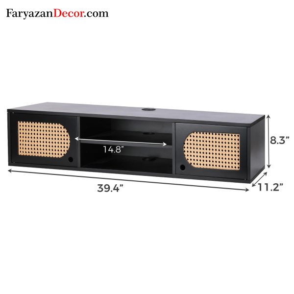 میز تلویزیون دیواری فریازان دکور مدل bayou-k1