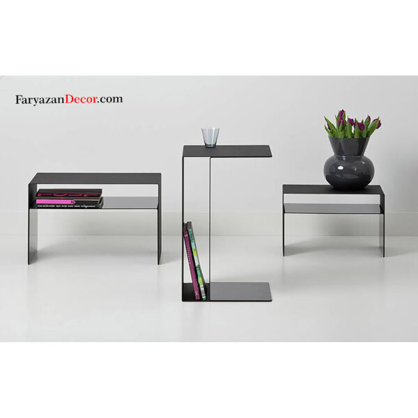میز جلومبلی و کنارمبلی مینیمال فریازان دکور مدل  Minimal Metal A300