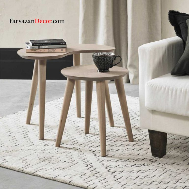 میز عسلی وکنار مبلی وکیومی فریازان دکور مدل Geometric Beans 1 میز عسلی وکنار مبلی وکیومی فریازان دکور مدل Geometric Beans